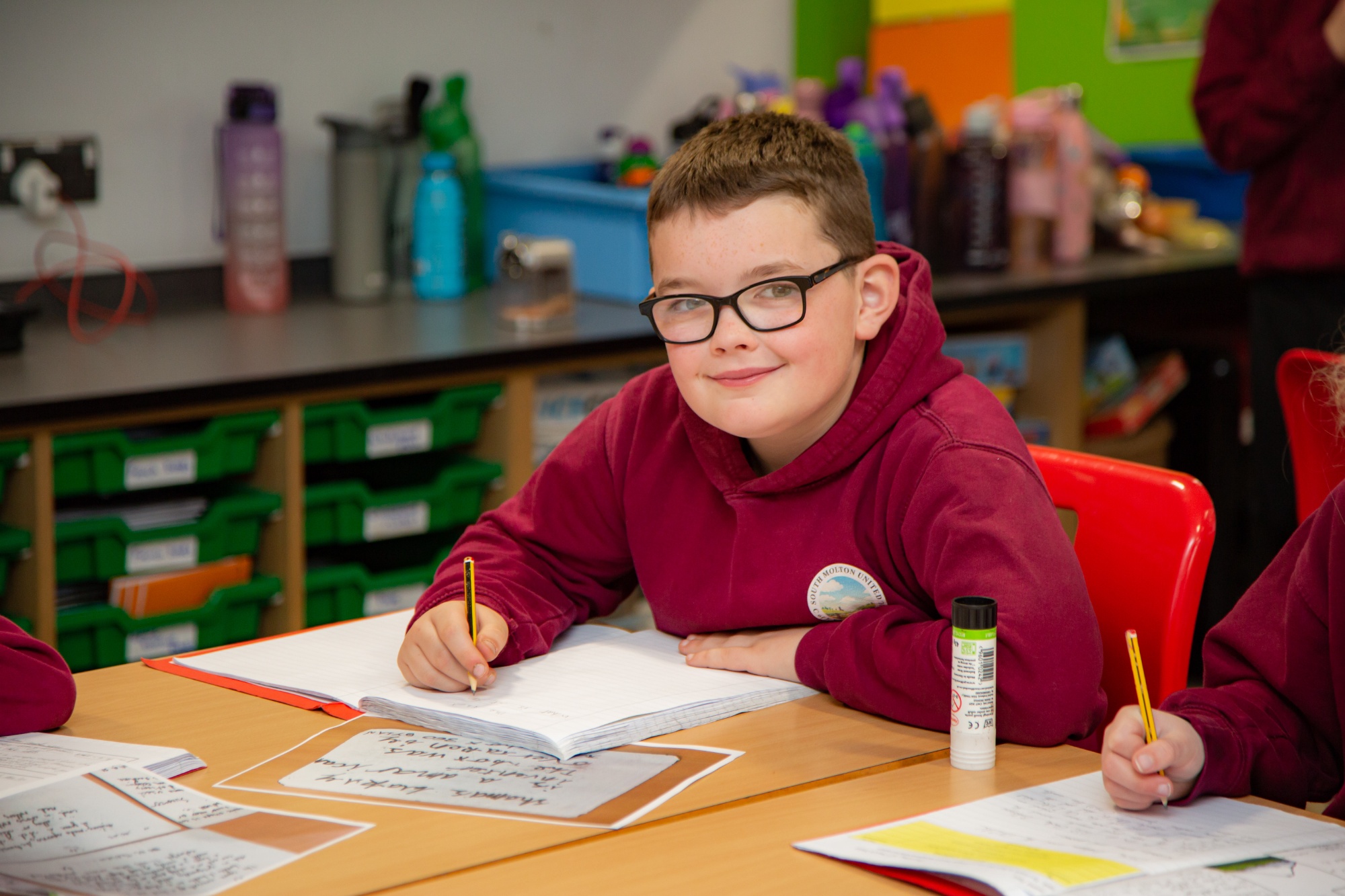 boy in classroom